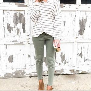 Calvin Klein Sage Green Skinny Jeans size 4